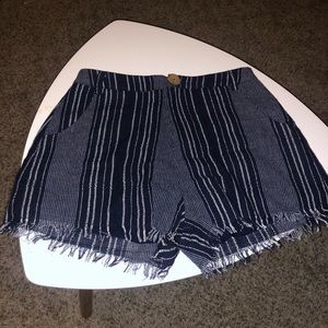Blue Striped shorts